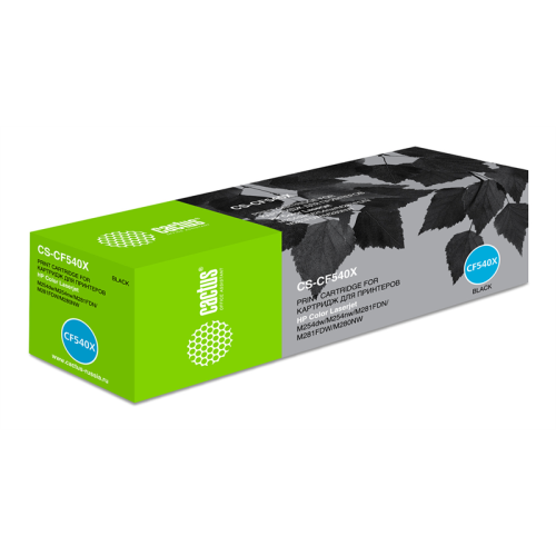 Cactus CS-CF540X CF540X черный (3200стр.) для HP LJ M254dw/M280nw/M281fdn