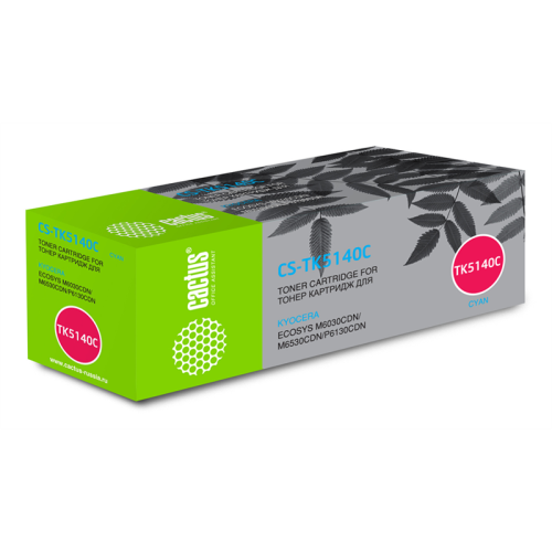 Cactus CS-TK5140C TK-5140C голубой (5000стр.) для Kyocera Ecosys M6030cdn/M6530cdn/P6130cdn