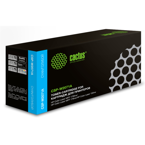 Cactus CSP-W2071A голубой (700стр.) для HP Color Laser 150a/150nw/178nw MFP/179fnw MFP