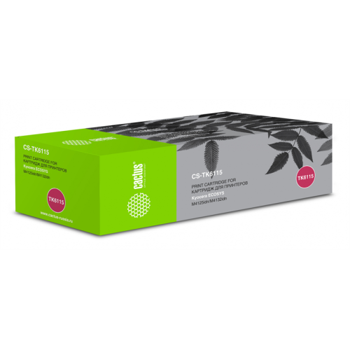 Cactus CS-TK6115 TK-6115 черный (15000стр.) для Kyocera Ecosys M4125idn/M4132idn