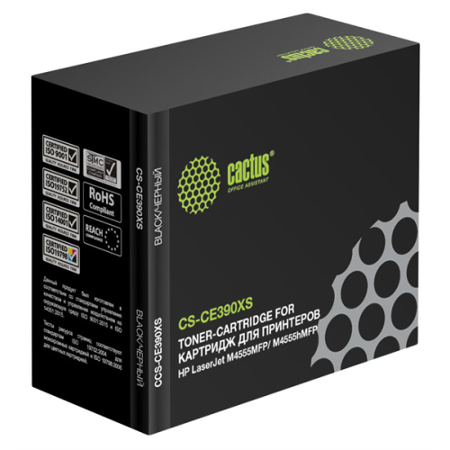Cactus CS-CE390XS CE390X черный (24000стр.) для HP LJ M4555