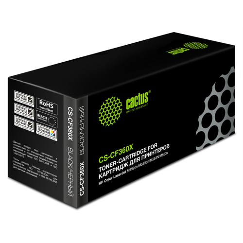 Cactus CS-CF360X CF360X черный (12500стр.) для HP CLJ M552dn/M553dn/M553N/M553x