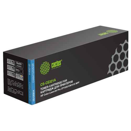 Cactus CS-CE321A CE321A голубой (1300стр.) для HP LJ CP1525