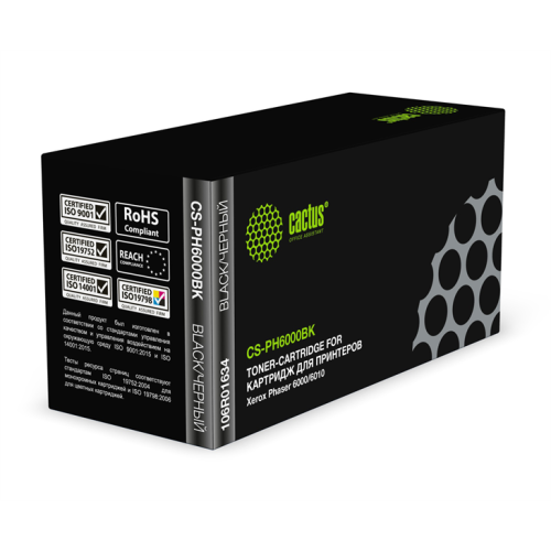 Cactus CS-PH6000BK 106R01634 черный (2000стр.) для Xerox Phaser 6000/6010