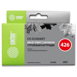 Cactus CS-CLI426GY CLI-426GY серый (8.4мл) для Canon Pixma MG6140/MG8140