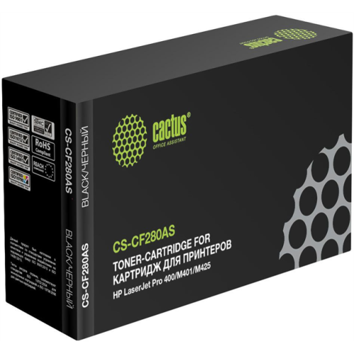 Cactus CS-CF280AS CF280A черный (2700стр.) для HP LJ Pro 400/M401/M425