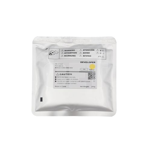 Девелопер для KONICA MINOLTA Bizhub C250i/300i/360i (CET) Yellow, 210г, 1000000 стр., CET171032