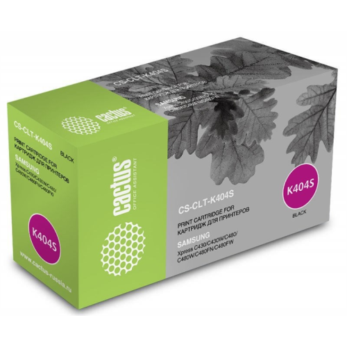 Cactus CS-CLT-K404S CLT-K404S черный (1500стр.) для Samsung SL-C430/C430W/C480/C480W/C480FW