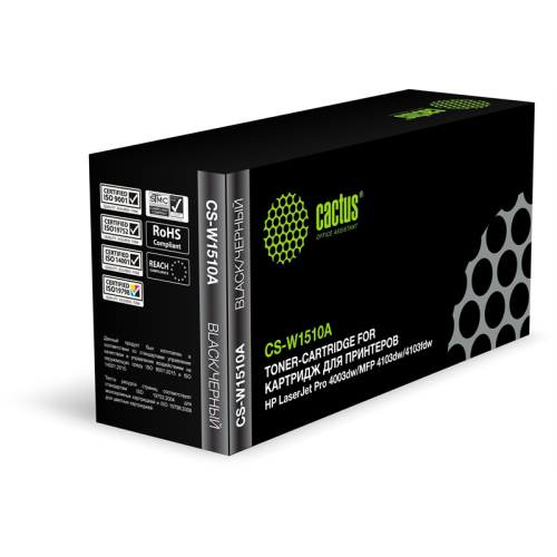 Cactus CS-W1510A W1510A черный (3050стр.) для HP LJ Pro 4003dw/MFP 4103dw/4103fdw