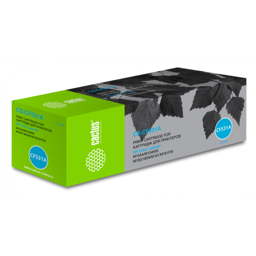 Cactus CS-CF531A CF531A голубой (900стр.) для HP LJ M180n/M181fw
