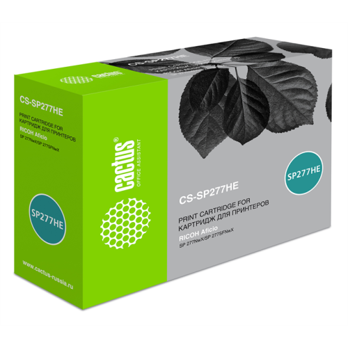 Cactus CS-SP277HE 408160 черный (2600стр.) для Ricoh Aficio SP 277NwX/SP 277SFNwX