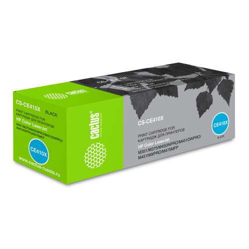 Cactus CS-CE410X CE410X черный (4000стр.) для HP CLJ Pro 300/M351/M451/M375/M475