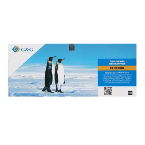 Cartridge G&G 507A для HP CLJ M551/M575/M570; Canon LBP7780, с чипом (5 500стр.) (аналог CE400A)