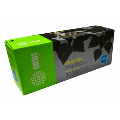 Cactus CS-CE742A CE742A желтый (7300стр.) для HP LJ CP5220/CP5221/CP5223/CP5225