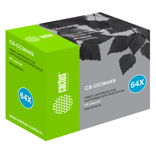 Cactus CS-CC364XS CC364X черный (24000стр.) для HP LJ P4015/P4515