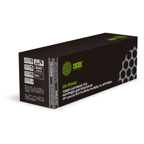 Cactus CS-CF244X CF244X черный (2000стр.) для HP LJ M15 Pro/M15a Pro/M28a Pro MFP/M28w Pro MFP