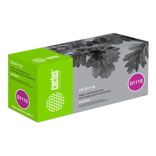 Cactus CS-D111S MLT-D111S черный (1000стр.) для Samsung Xpress M2022/M2020/M2021/M2020W/M2070