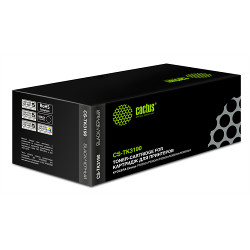 Cactus CS-TK3190 TK-3190 черный (25000стр.) для Kyocera Ecosys P3055dn/P3060dn