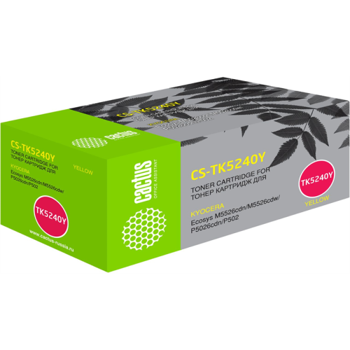 Cactus CS-TK5240Y TK-5240Y желтый (3000стр.) для Kyocera Ecosys M5526cdn/M5526cdw/P5026cdn/P5026cdw