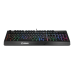 Gaming Keyboard MSI VIGOR GK20, Wired, membrane Keyboard with ergonomic keycaps and wrist rest.  12 Key Anti-ghosting Capability. Water Resistant (spill-proof), Static multi-colour backlighting, Black