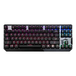 Gaming Keyboard MSI VIGOR GK50 LOW PROFILE, Wired, Mechanical, with Kailh Low Profile Tactile Keys, Floating Key Design, RGB, Black