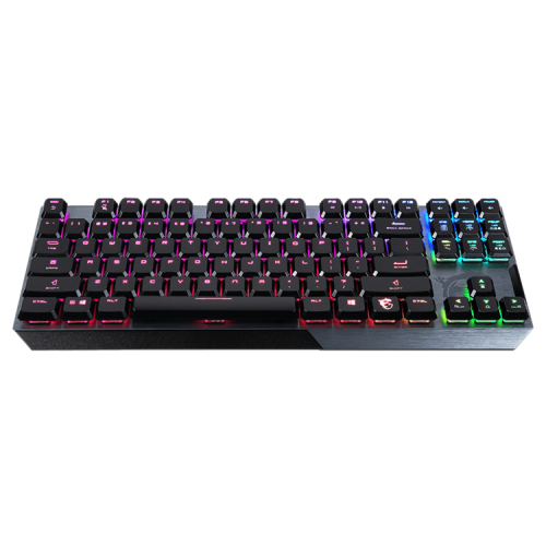 Gaming Keyboard MSI VIGOR GK50 LOW PROFILE, Wired, Mechanical, with Kailh Low Profile Tactile Keys, Floating Key Design, RGB, Black