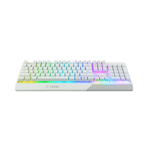 Gaming Keyboard MSI VIGOR GK30, Wired, Mechanical-like plunger switches. 6 zones RGB lighting with several lighting effects.  Anti-ghosting Capability. Water Resistant (spill-proof), White