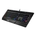 Gaming Keyboard MSI VIGOR GK20, Wired, membrane Keyboard with ergonomic keycaps and wrist rest.  12 Key Anti-ghosting Capability. Water Resistant (spill-proof), Static multi-colour backlighting, Black