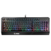 Gaming Keyboard MSI VIGOR GK20, Wired, membrane Keyboard with ergonomic keycaps and wrist rest.  12 Key Anti-ghosting Capability. Water Resistant (spill-proof), Static multi-colour backlighting, Black