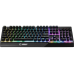 Gaming Keyboard MSI VIGOR GK30, Wired, Mechanical-like plunger switches. 6 zones RGB lighting with several lighting effects.  Anti-ghosting Capability. Water Resistant (spill-proof), Black