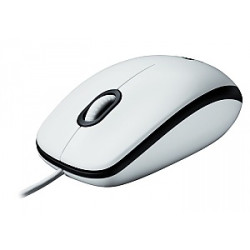 Logitech B100 Optical Mouse, USB, 1000dpi, White, [910-003360]