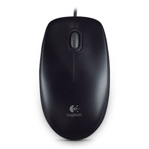 Logitech B100 Optical Mouse, USB, 1000dpi, Black, [910-003357]