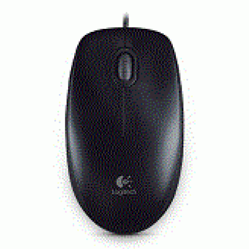 Logitech B100 Optical Mouse, USB, 1000dpi, Black, [910-003357]