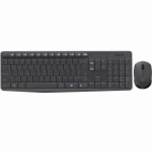 Logitech Wireless Desktop MK235, (Keybord&mouse),  USB, Black, [920-007948]