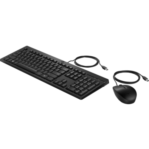 Keyboard and Mouse HP 225 Wired (black)