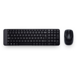 Logitech Wireless Desktop MK220 (Keybord&mouse), USB, Black, [920-003169]