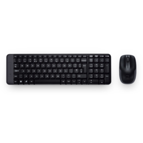 Logitech Wireless Desktop MK220 (Keybord&mouse), USB, Black, [920-003169]