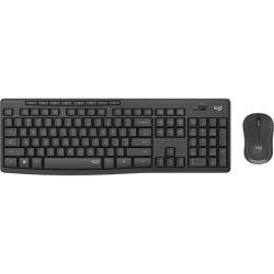 Logitech Wireless Desktop MK295 (Keybord&mouse), USB, SilentTouch, Black, [920-009807]