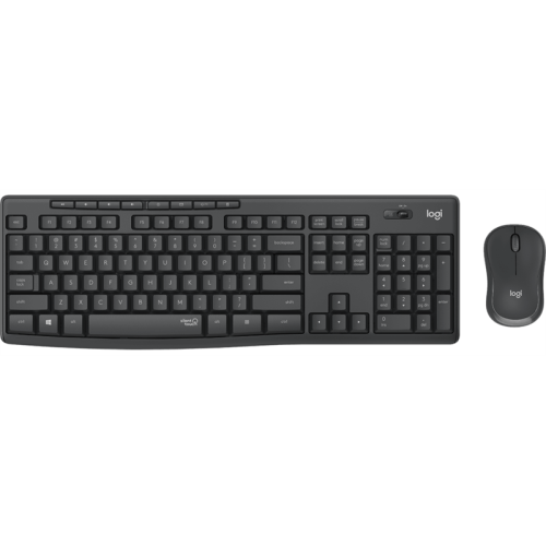 Logitech Wireless Desktop MK295 (Keybord&mouse), USB, SilentTouch, Black, [920-009807]