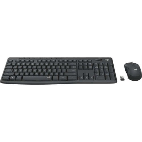 Logitech Wireless Desktop MK295 (Keybord&mouse), USB, SilentTouch, Black, [920-009807]