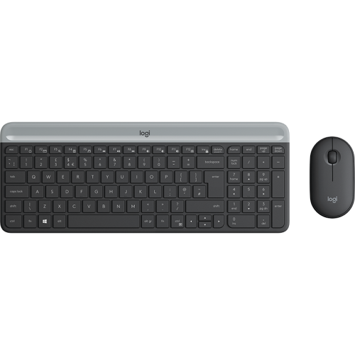Logitech Wireless Desktop MK470 (Keybord&mouse), Black, [920-009206]