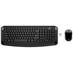HP Wireless Keyboard & Mouse 300 (Black) cons