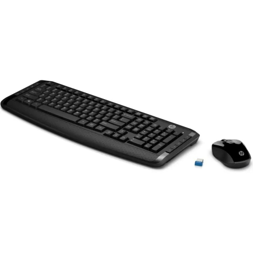 HP Wireless Keyboard & Mouse 300 (Black) cons