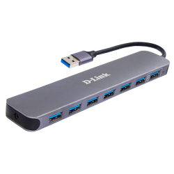 D-Link USB 3.0 Hub, 7xUSB 3.0 with Fast-Charging port