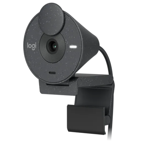 Logitech Webcam Brio 300, 1920x1080, GRAPHITE, защитная шторка, USB-C, [960-001436]
