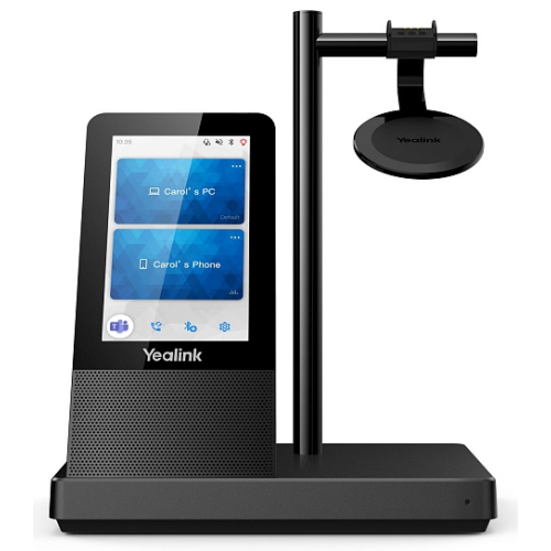 YEALINK WH66 Mono UC Моно, Беспроводная, HD звук, 160м DECT, Шумоподав, Дисплей 4'', USB-хаб, Bluetooth, шт