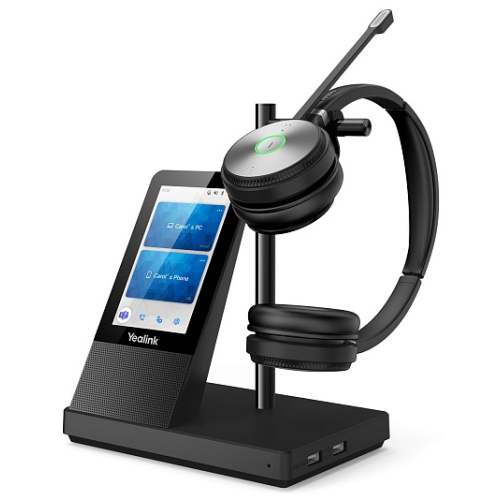 YEALINK WH66 Dual UC Дуо, Беспроводная, HD звук, 160м DECT, Шумоподав, Дисплей 4'', USB-хаб, Bluetooth, шт