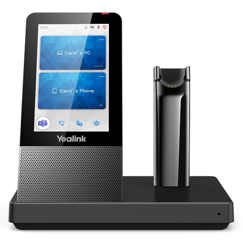 YEALINK WH67 UC, Беспроводная, HD звук, 120м DECT, Шумоподав, Дисплей 4'', USB-хаб, Bluetooth, шт