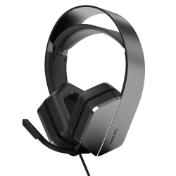 Philips Игровая гарнитура TAG5106BK, DTS Headphone:X 2.0, 2,4 ГГц беспроводное + BT5.2 + 3,5 мм, Излучатели 50 мм / LED-подсветка, Съемный однонаправленный микрофон, чёрный