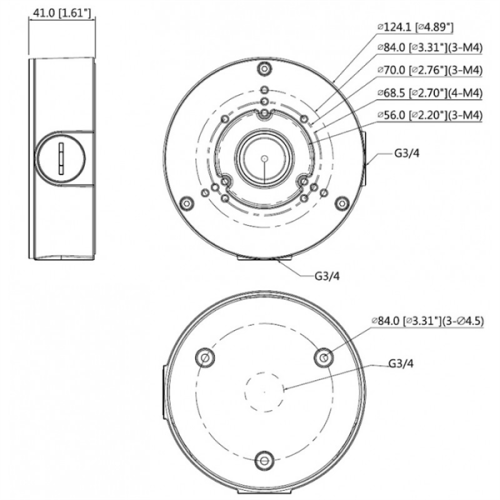 DAHUA DH-PFA130-E, Water-proof Junction Box